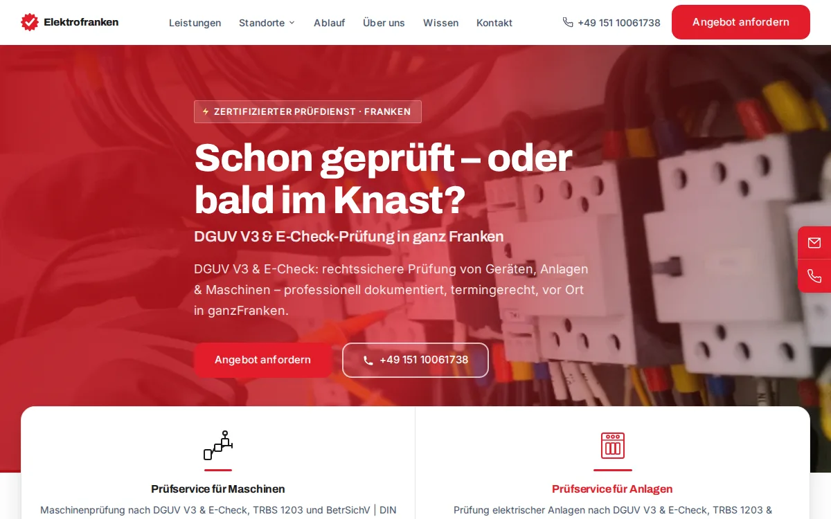 Beispielseite Elektrofranken